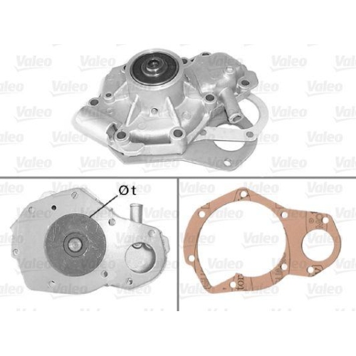 VALEO Wasserpumpe, Motork&uuml;hlung 506076
