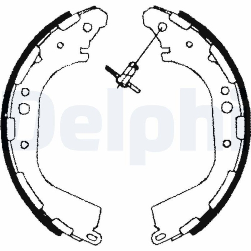 DELPHI Bremsbackensatz LS1709