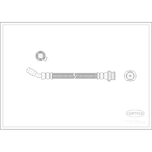 CORTECO Bremsschlauch 19035051