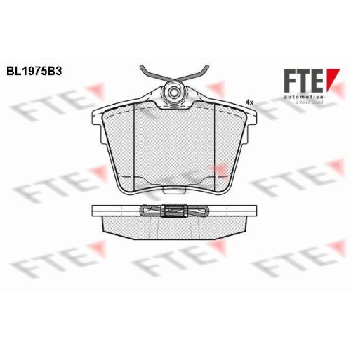 FTE Bremsbelagsatz, Scheibenbremse