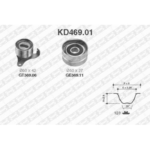 SNR Zahnriemensatz KD469.01