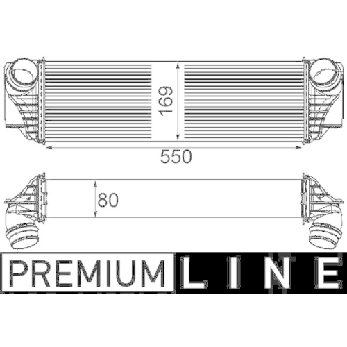 MAHLE Ladeluftkühler BEHR *** PREMIUM LINE *** CI 185 000P