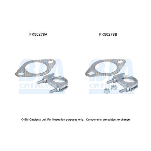 BM Catalysts Montagesatz, Abgasrohr FK50278