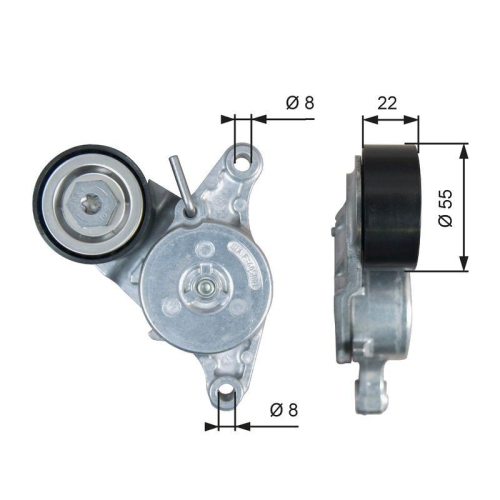 GATES Riemenspanner, Keilrippenriemen DriveAlign&trade; T39392