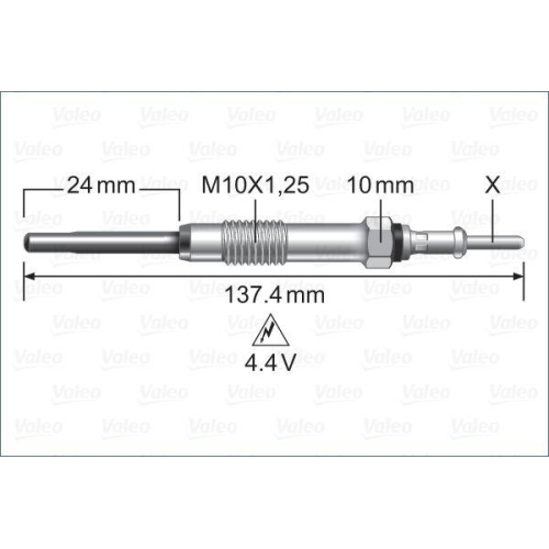 VALEO Gl&uuml;hkerze 345226