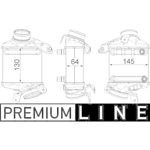 MAHLE Ladeluftkühler BEHR *** PREMIUM LINE *** CI 186 000P