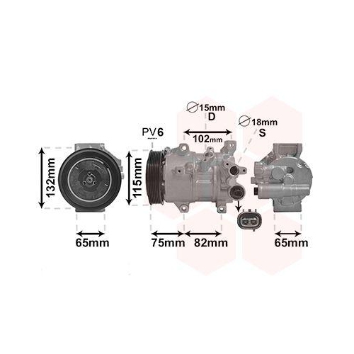 VAN WEZEL Kompressor, Klimaanlage 5301K701
