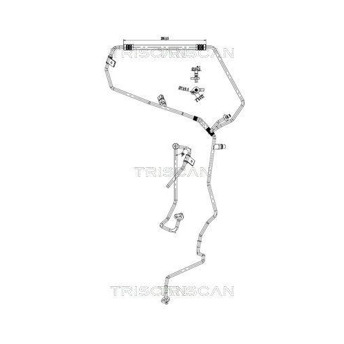 TRISCAN Hochdruck-/Niederdruckleitung, Klimaanlage 9010 25030
