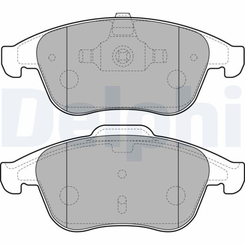 DELPHI Bremsbelagsatz, Scheibenbremse LP2181