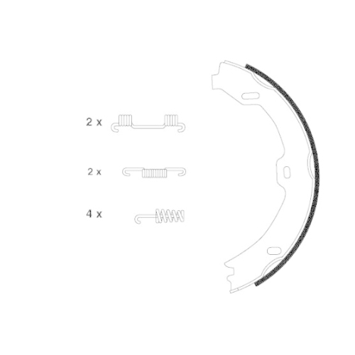 PAGID Bremsbackensatz, Feststellbremse H9510N