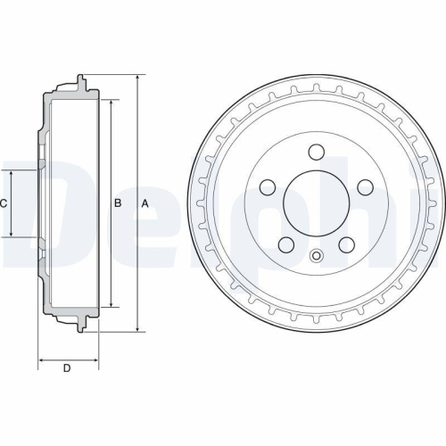 DELPHI Bremstrommel BF563