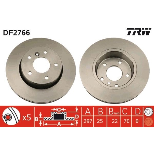 TRW Bremsscheibe DF2766