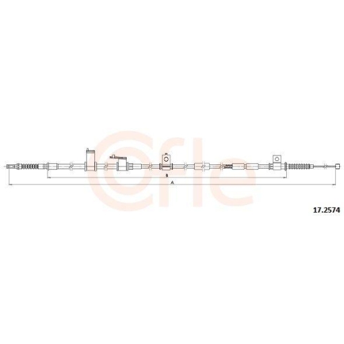 COFLE Seilzug, Feststellbremse 92.17.2574