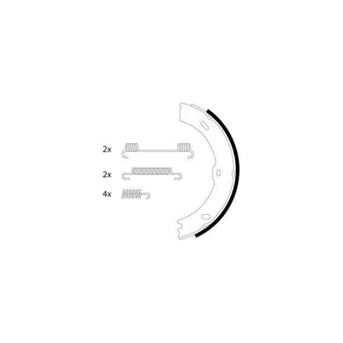 PAGID Bremsbackensatz, Feststellbremse H9930N