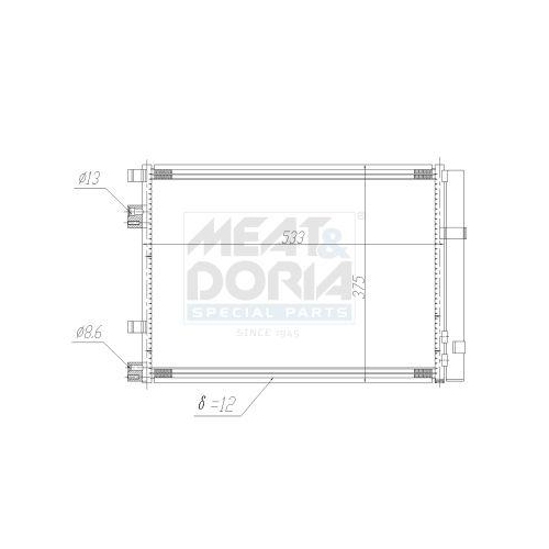 MEAT & DORIA Kondensator, Klimaanlage 991200