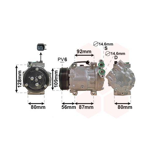 VAN WEZEL Kompressor, Klimaanlage 5901K704