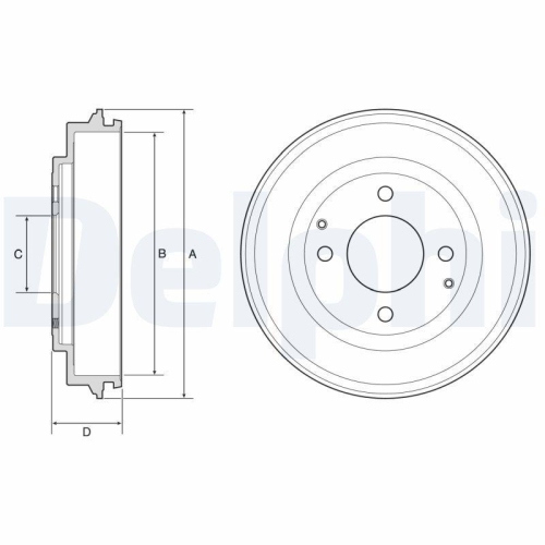 DELPHI Bremstrommel BF632