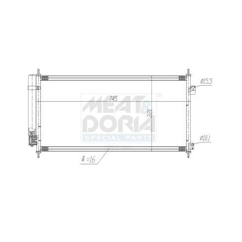 MEAT & DORIA Kondensator, Klimaanlage 991202