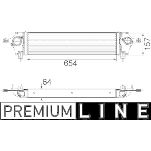 MAHLE Ladeluftk&uuml;hler BEHR *** PREMIUM LINE *** CI 200 000P