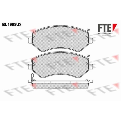 FTE Bremsbelagsatz, Scheibenbremse