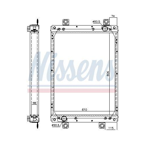 NISSENS K&uuml;hler, Motork&uuml;hlung 61439A