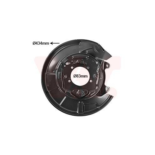 VAN WEZEL Spritzblech, Bremsscheibe 5377374