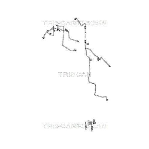 TRISCAN Hochdruck-/Niederdruckleitung, Klimaanlage 9010 25035