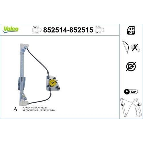 B-Ware Fensterheber VALEO 852514 passend f&uuml;r HYUNDAI iX35 hinten links