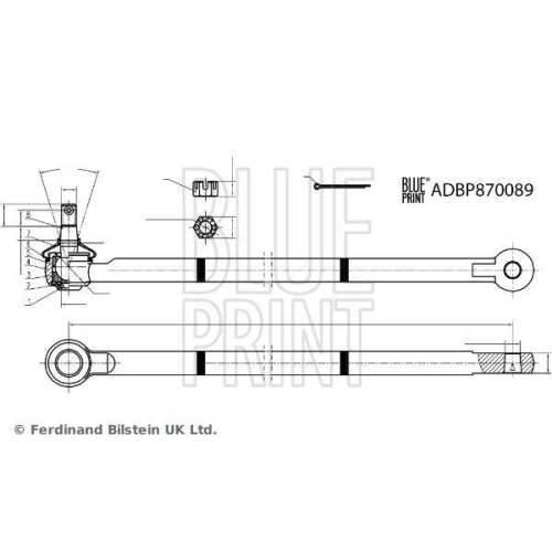 BLUE PRINT Lenkstange ADBP870089