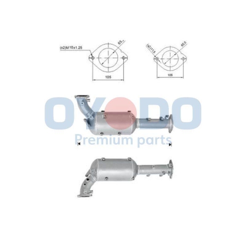 Oyodo Ru&szlig;-/Partikelfilter, Abgasanlage 20N0065-OYO