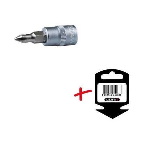 3/8 Zoll Bit-Stecknuss, PH3 auf H&auml;nger KS TOOLS 911.3877-E
