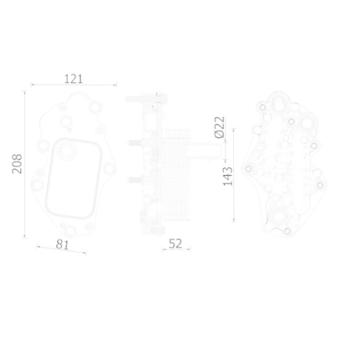 MAHLE &Ouml;lk&uuml;hler, Motor&ouml;l BEHR CLC 277 000S
