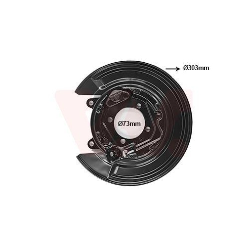 VAN WEZEL Spritzblech, Bremsscheibe 5393375