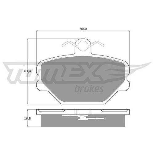 TOMEX Brakes Bremsbelagsatz, Scheibenbremse TX 10-39