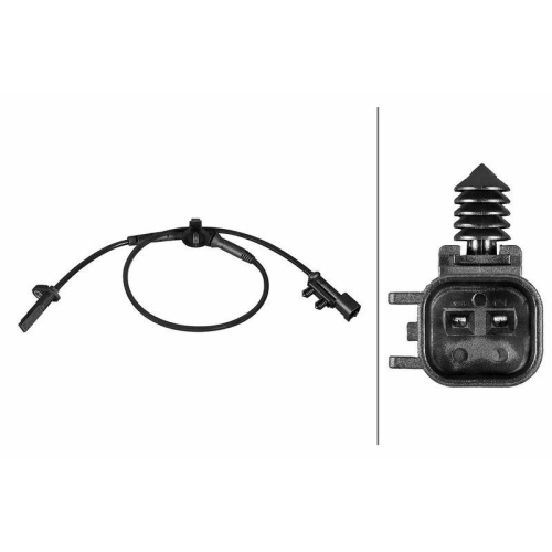 HELLA Sensor, Raddrehzahl 6PU 358 216-461