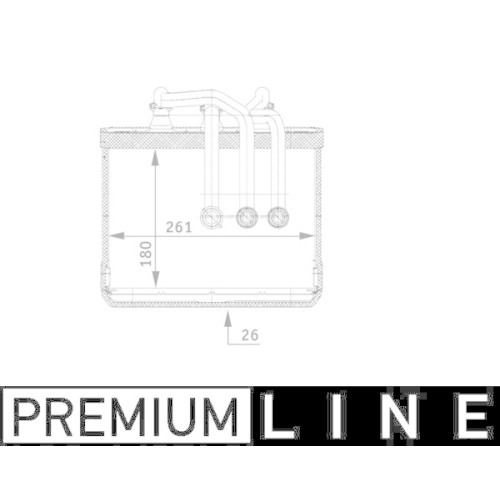 MAHLE Wärmetauscher, Innenraumheizung BEHR *** PREMIUM LINE *** AH 80 000P