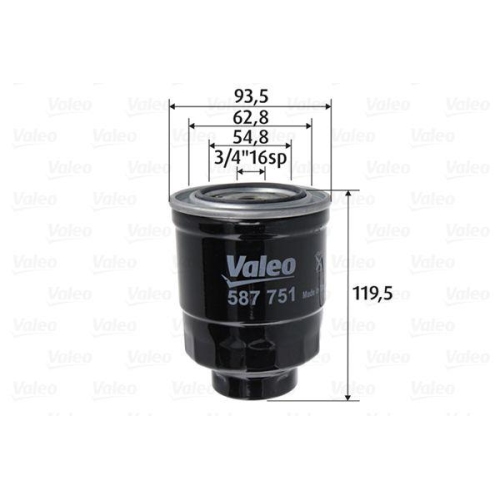 VALEO Kraftstofffilter 587751