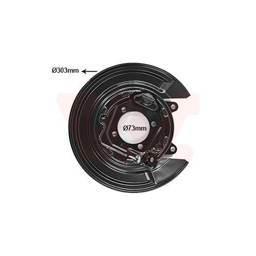 VAN WEZEL Spritzblech, Bremsscheibe 5393376