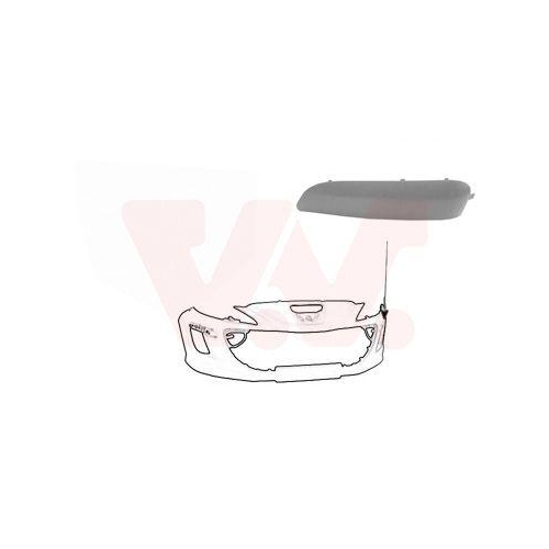 VAN WEZEL Zier-/Schutzleiste, Sto&szlig;f&auml;nger ** Equipart ** 4042585