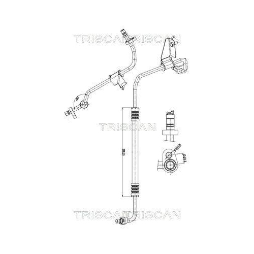 TRISCAN Hochdruck-/Niederdruckleitung, Klimaanlage 9010 25037