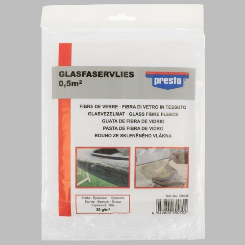Presto Glasfaserspachtel, Glasfaservließ 0,5 m² 600702