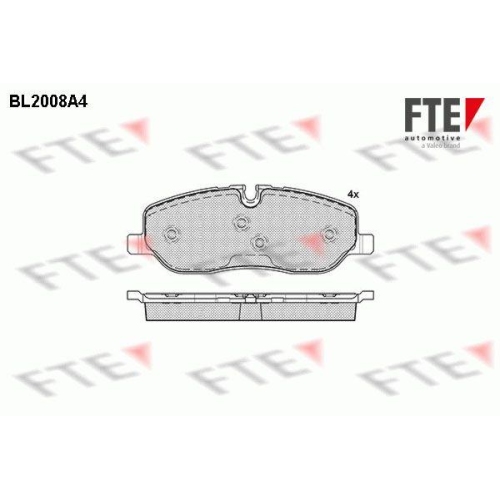 FTE Bremsbelagsatz, Scheibenbremse