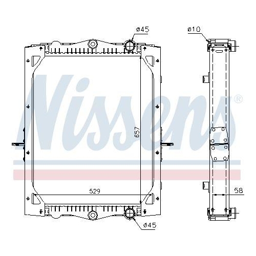 NISSENS K&uuml;hler, Motork&uuml;hlung ** FIRST FIT ** 61443A