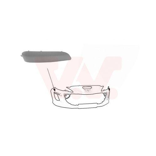 VAN WEZEL Zier-/Schutzleiste, Sto&szlig;f&auml;nger ** Equipart ** 4042586