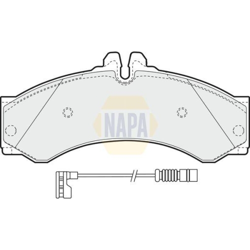 NAPA Bremsbelagsatz, Scheibenbremse NAPA NBP1267