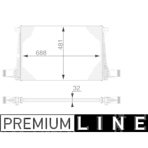 MAHLE Ladeluftkühler BEHR *** PREMIUM LINE *** CI 220 000P