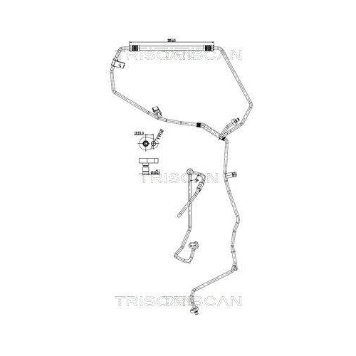 TRISCAN Hochdruck-/Niederdruckleitung, Klimaanlage 9010 25039