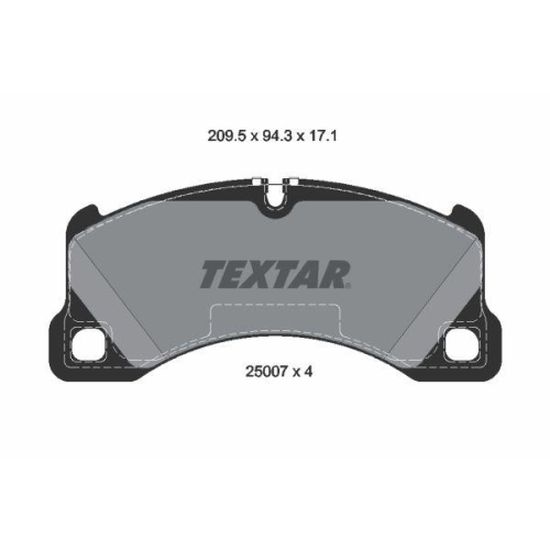 TEXTAR Bremsbelagsatz, Scheibenbremse 2500703