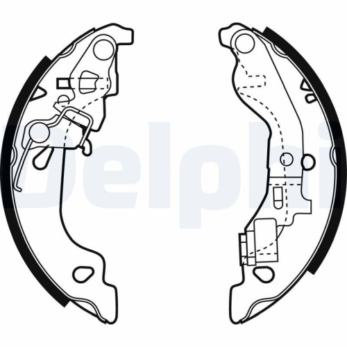 DELPHI Bremsbackensatz LS1858