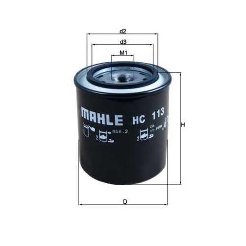 MAHLE Hydraulikfilter, Automatikgetriebe HC 113